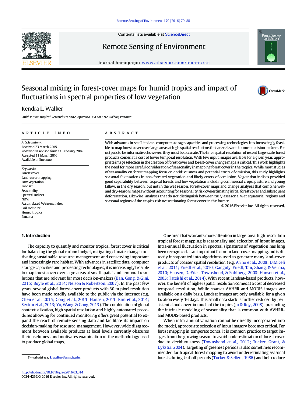 Seasonal mixing in forest-cover maps for humid tropics and impact of fluctuations in spectral properties of low vegetation