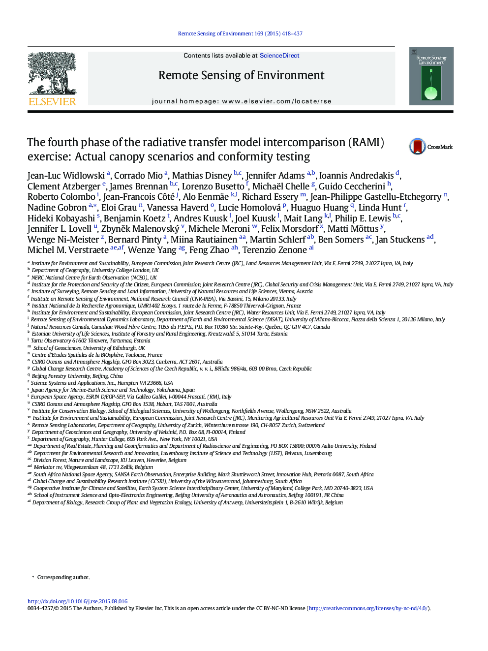 The fourth phase of the radiative transfer model intercomparison (RAMI) exercise: Actual canopy scenarios and conformity testing