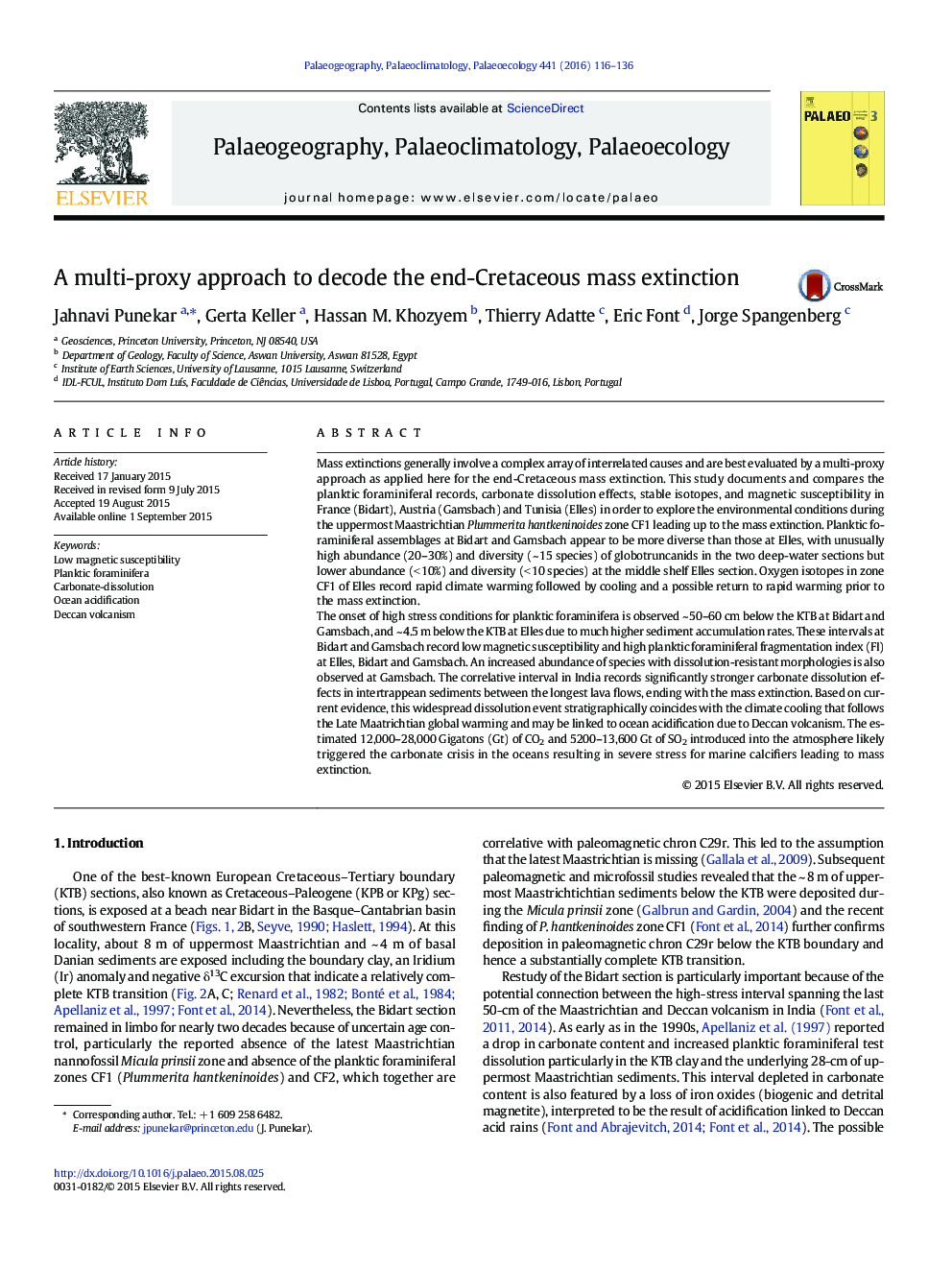 A multi-proxy approach to decode the end-Cretaceous mass extinction