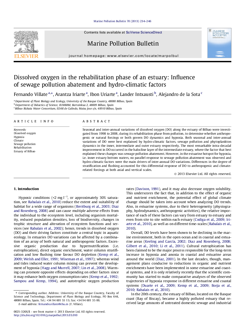 Dissolved oxygen in the rehabilitation phase of an estuary: Influence of sewage pollution abatement and hydro-climatic factors