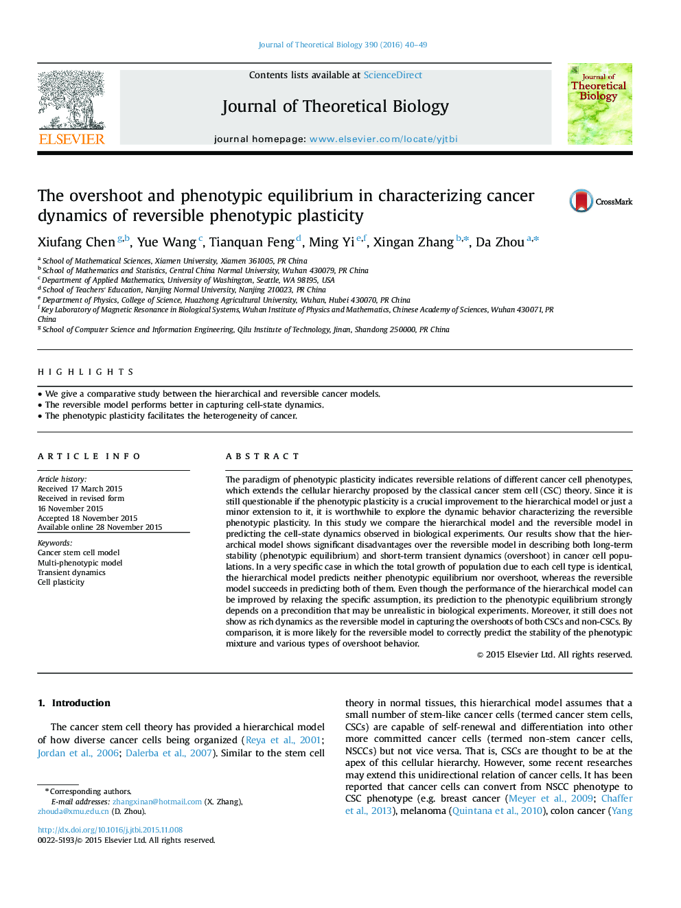 The overshoot and phenotypic equilibrium in characterizing cancer dynamics of reversible phenotypic plasticity