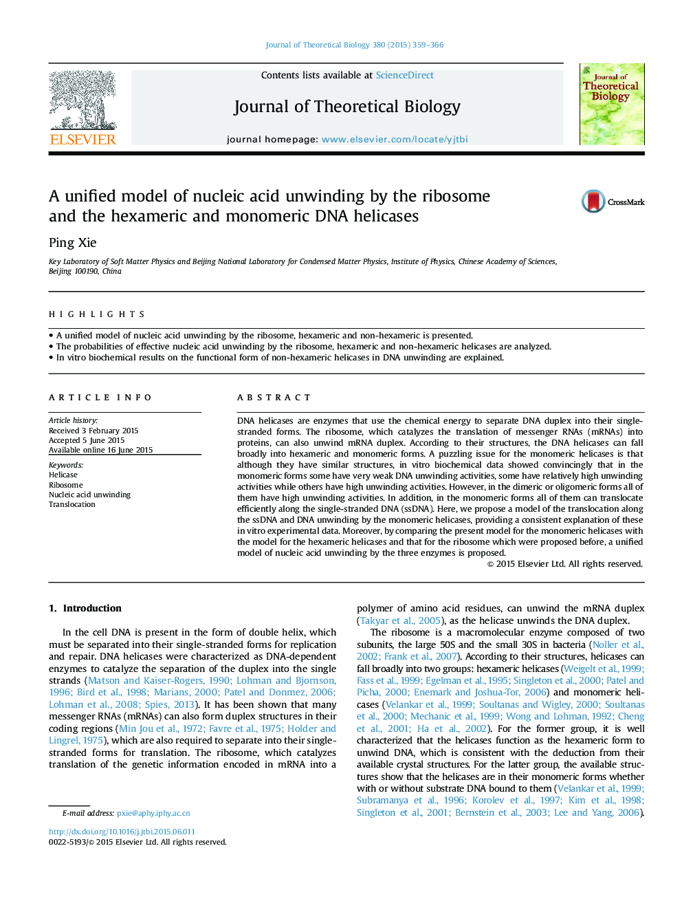 A unified model of nucleic acid unwinding by the ribosome and the hexameric and monomeric DNA helicases