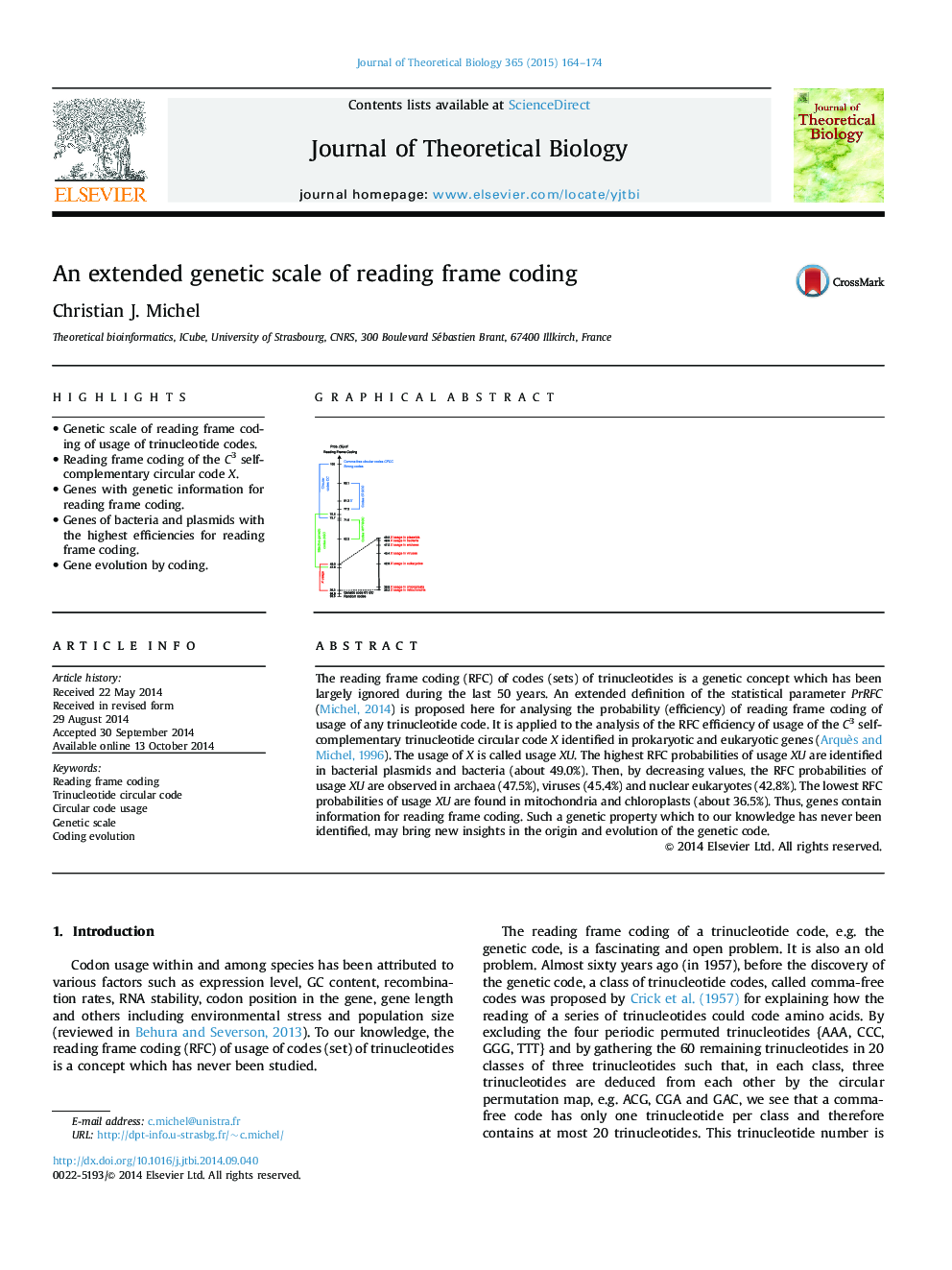 An extended genetic scale of reading frame coding