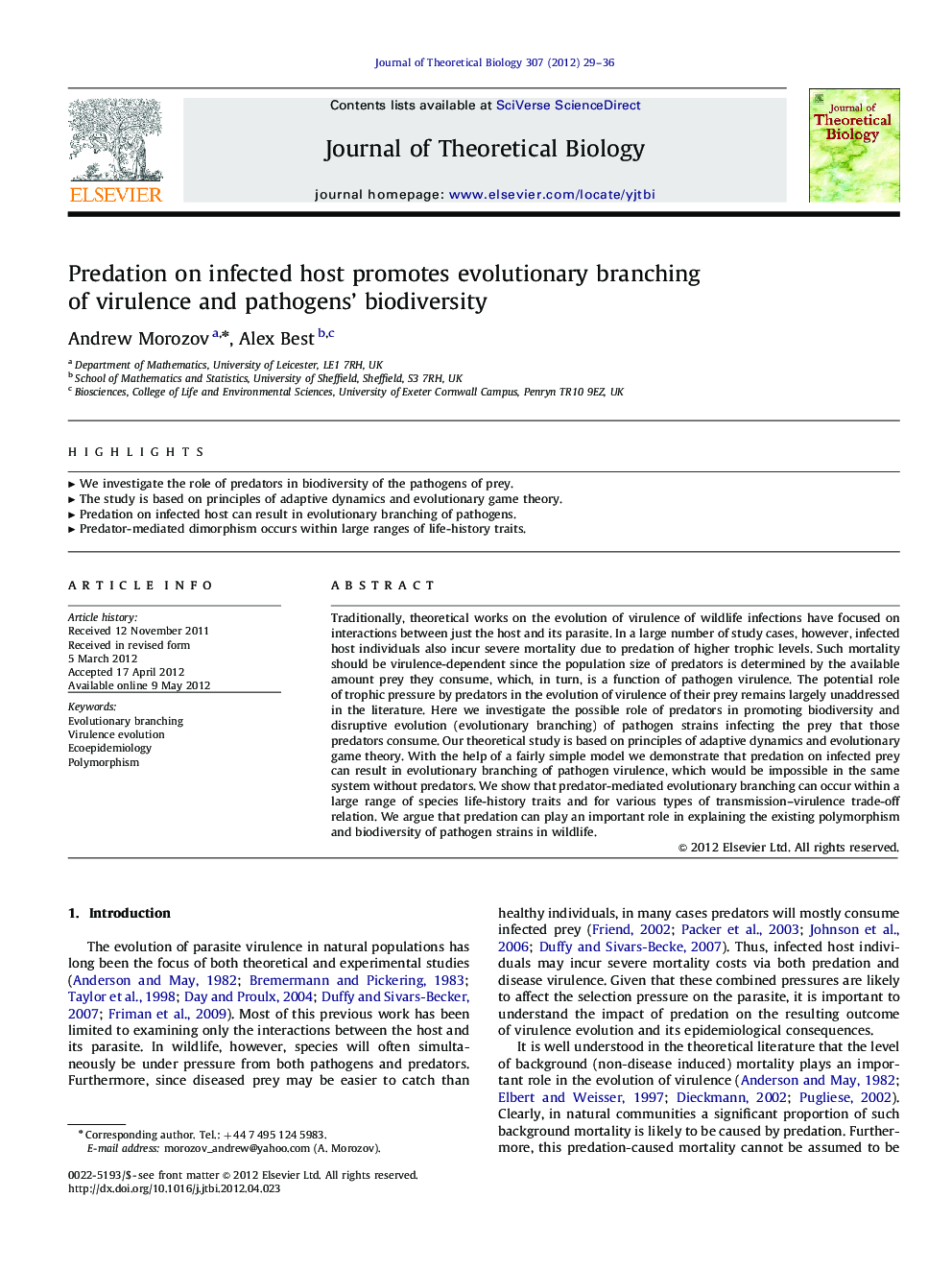 Predation on infected host promotes evolutionary branching of virulence and pathogens' biodiversity