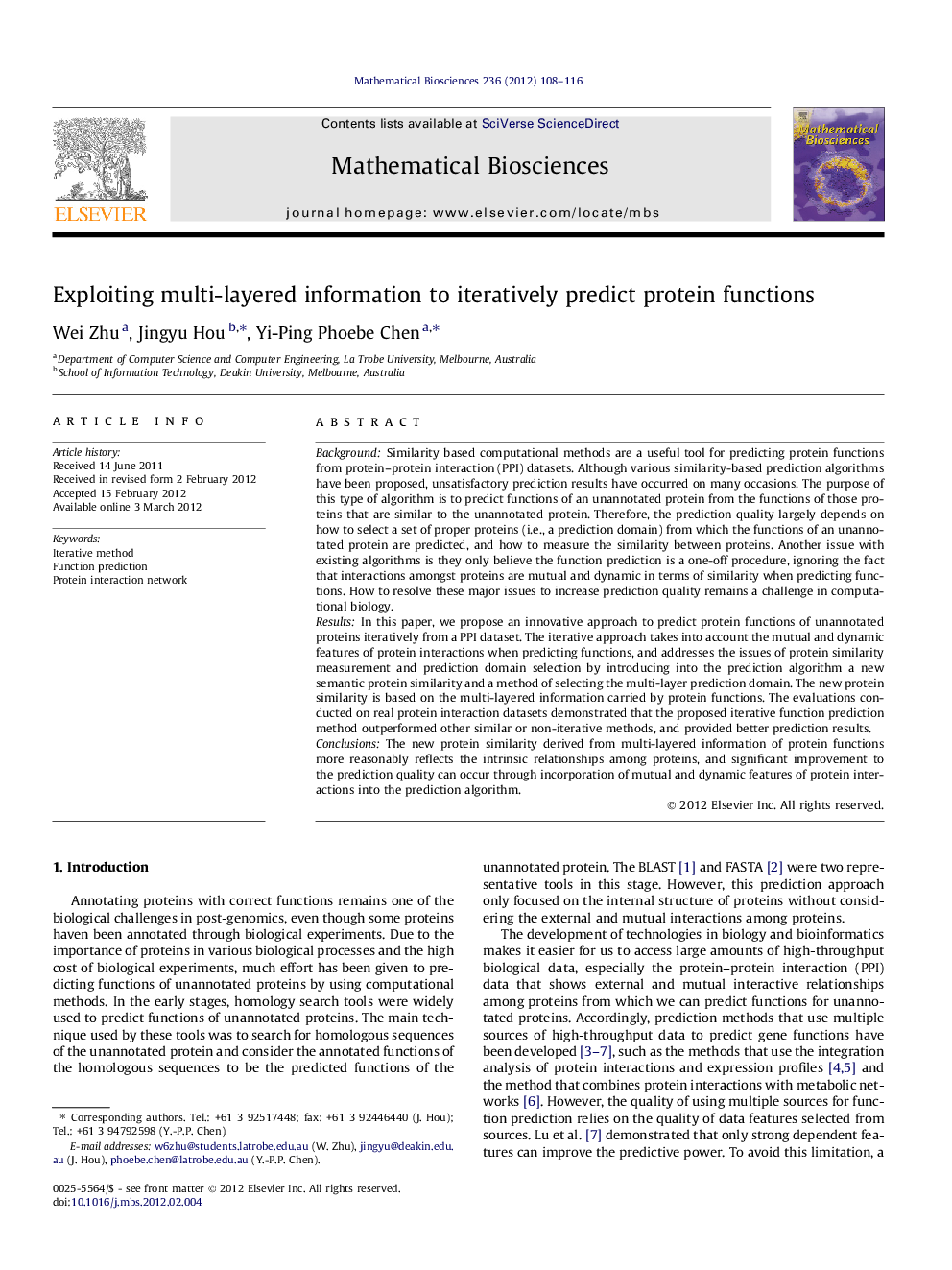 Exploiting multi-layered information to iteratively predict protein functions