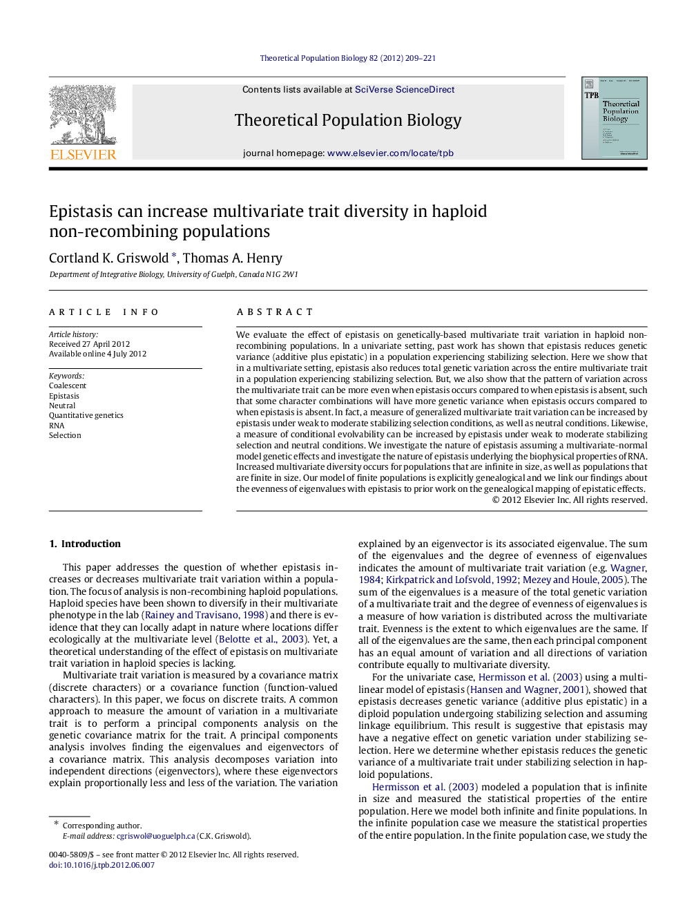 Epistasis can increase multivariate trait diversity in haploid non-recombining populations