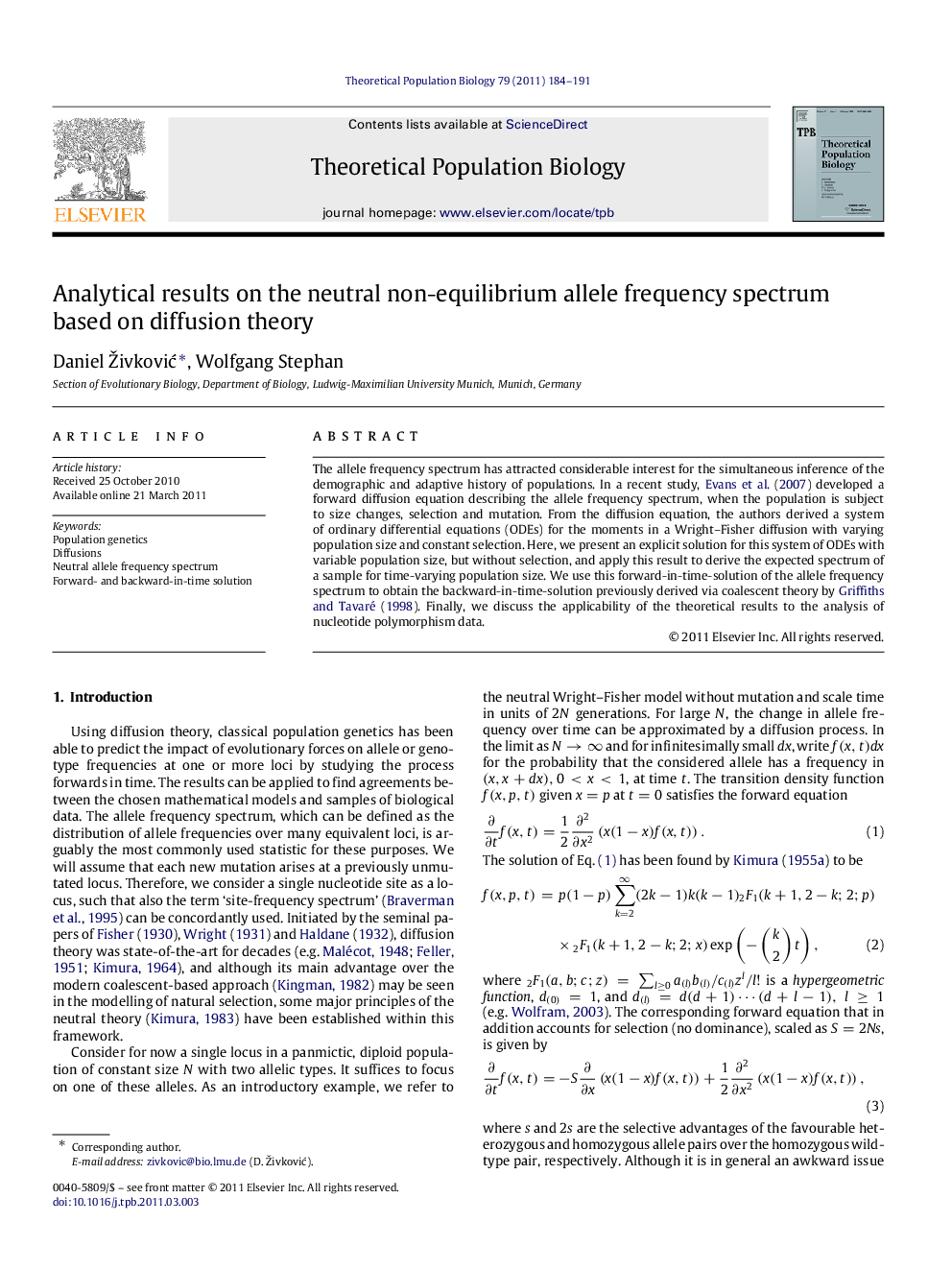 Analytical results on the neutral non-equilibrium allele frequency spectrum based on diffusion theory