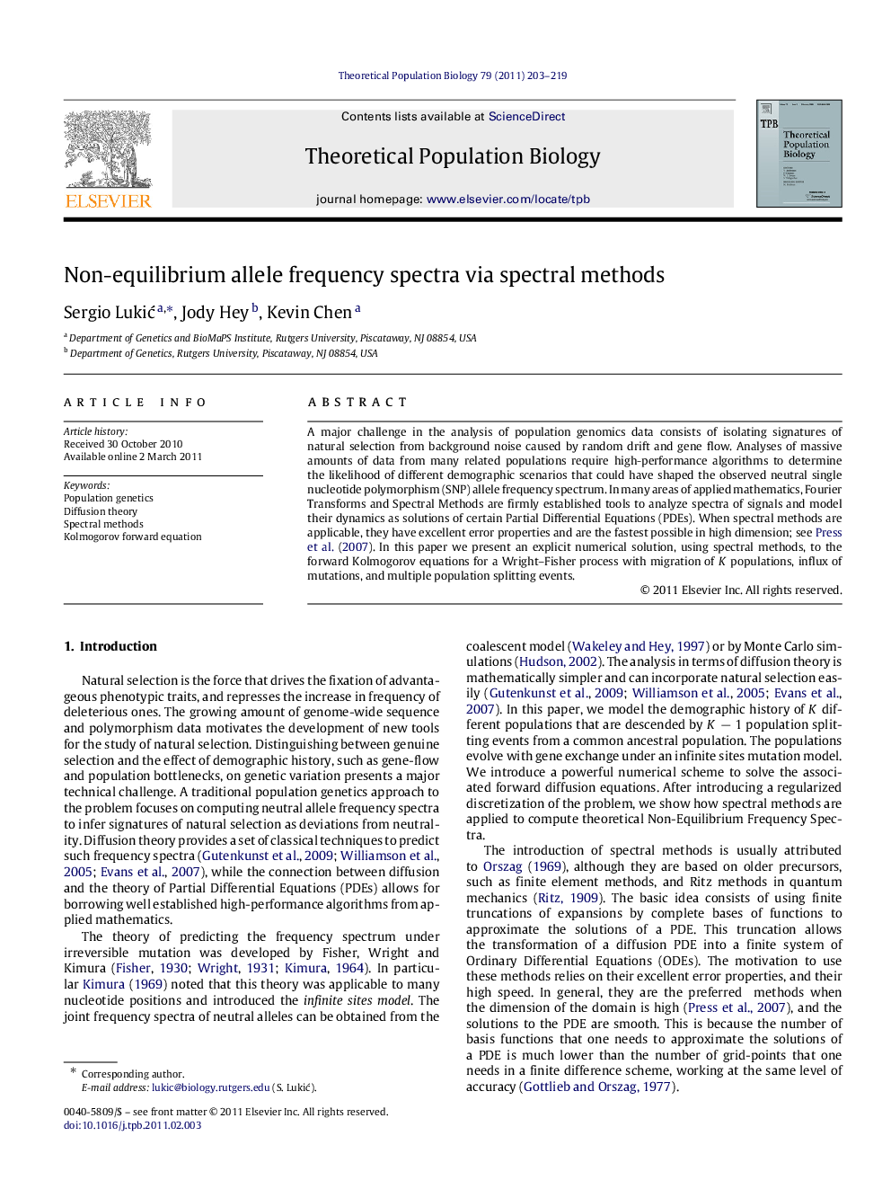 Non-equilibrium allele frequency spectra via spectral methods