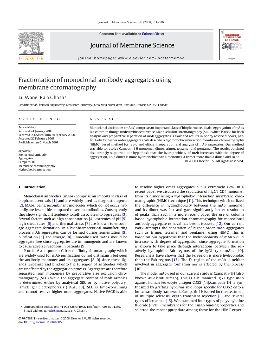 Fractionation of monoclonal antibody aggregates using membrane chromatography