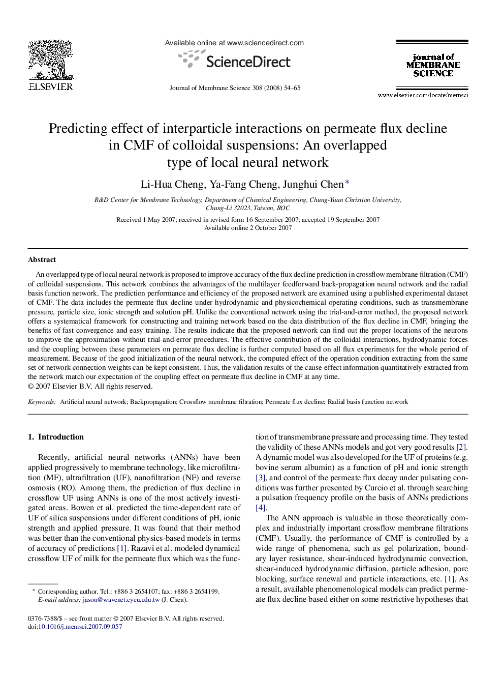 Predicting effect of interparticle interactions on permeate flux decline in CMF of colloidal suspensions: An overlapped type of local neural network