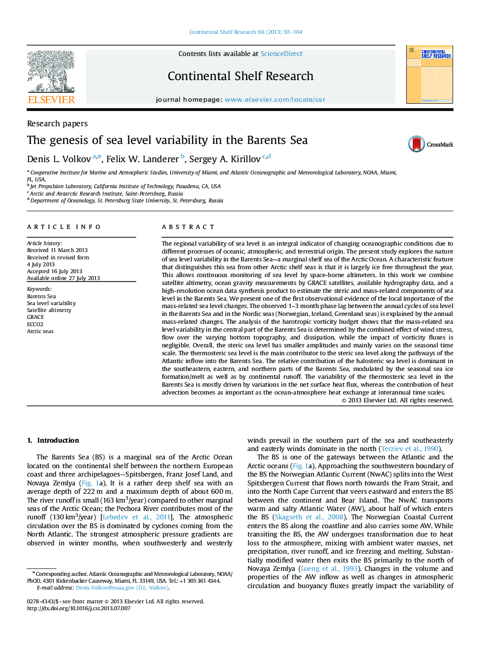 The genesis of sea level variability in the Barents Sea