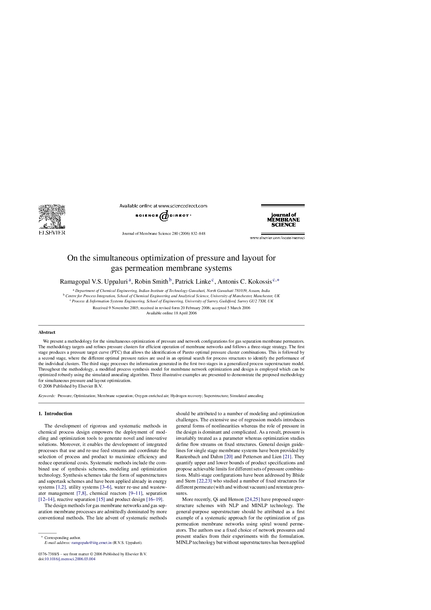 On the simultaneous optimization of pressure and layout for gas permeation membrane systems