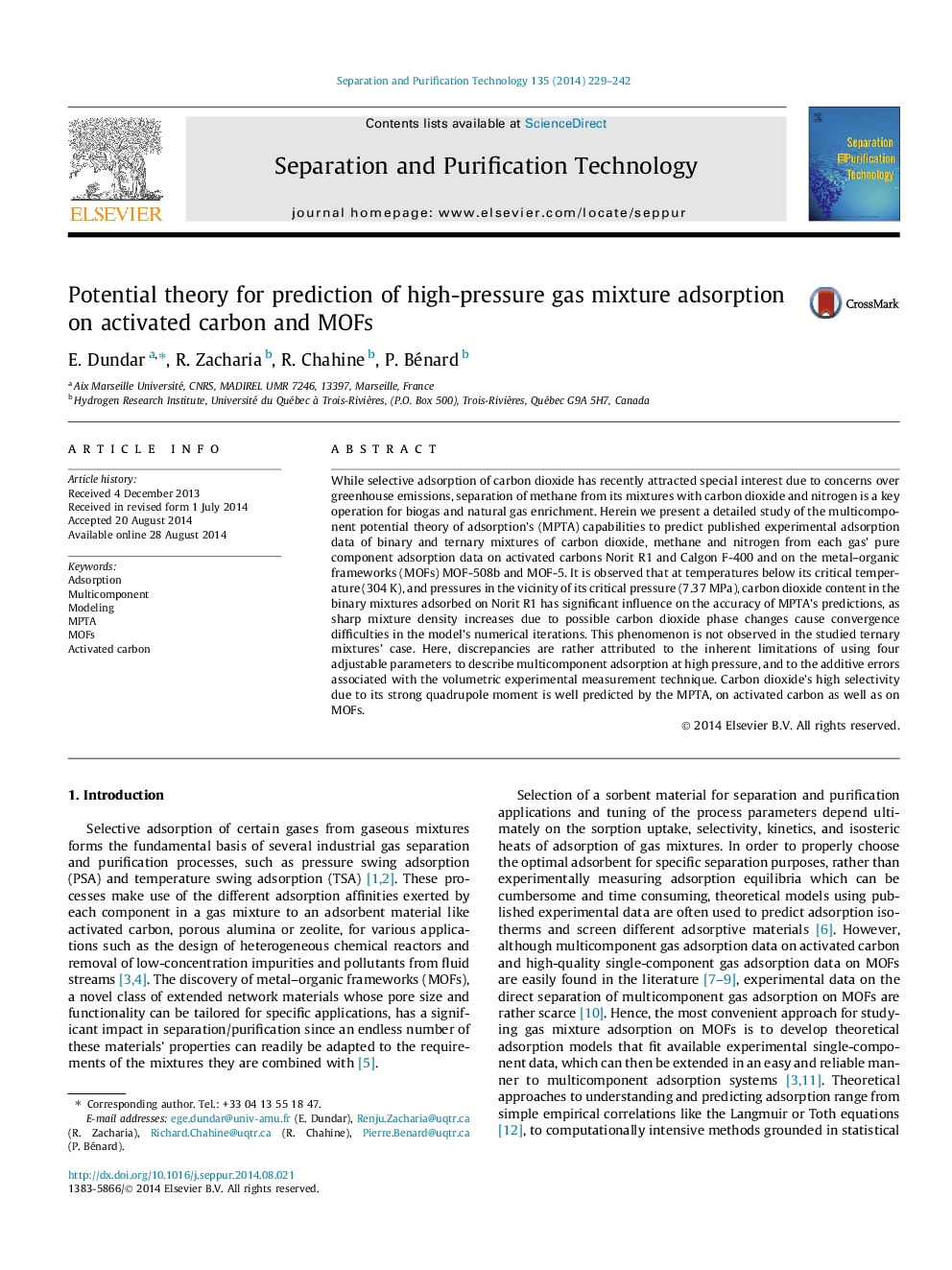 Potential theory for prediction of high-pressure gas mixture adsorption on activated carbon and MOFs