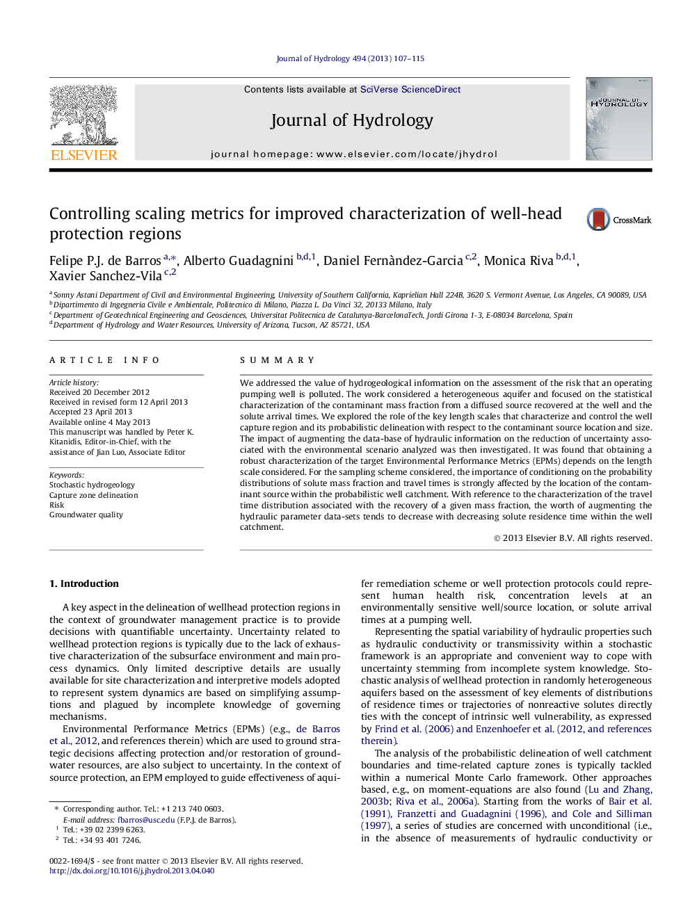 Controlling scaling metrics for improved characterization of well-head protection regions