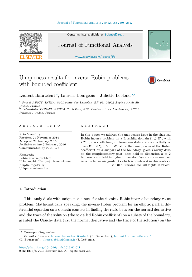 Uniqueness results for inverse Robin problems with bounded coefficient