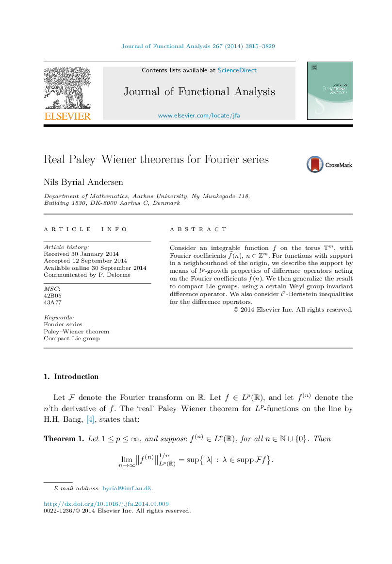 Real Paley-Wiener theorems for Fourier series