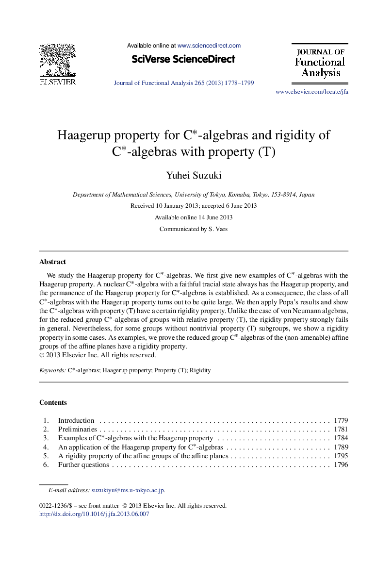 Haagerup property for Câ-algebras and rigidity of Câ-algebras with property (T)