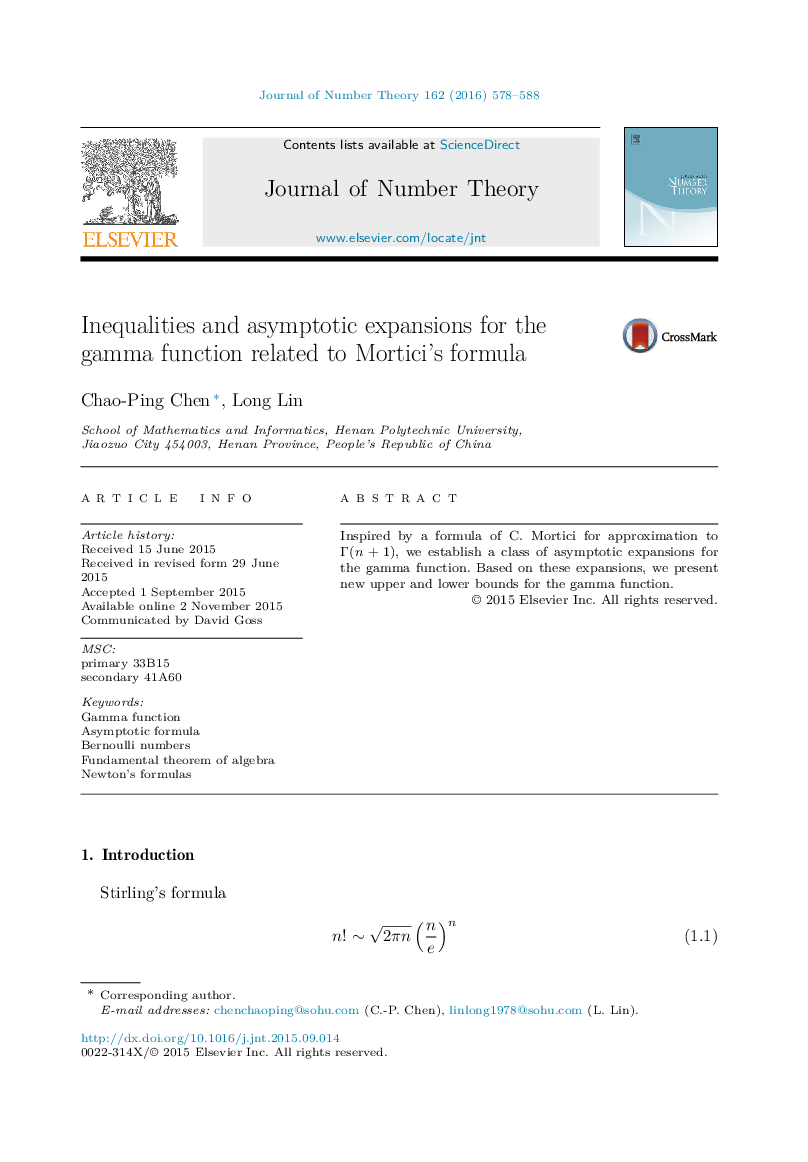 Inequalities and asymptotic expansions for the gamma function related to Mortici's formula