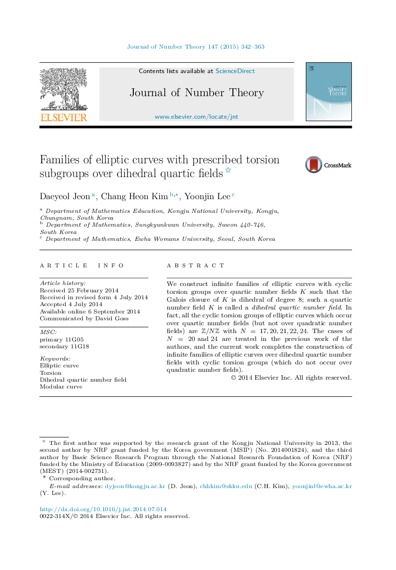 Families of elliptic curves with prescribed torsion subgroups over dihedral quartic fields