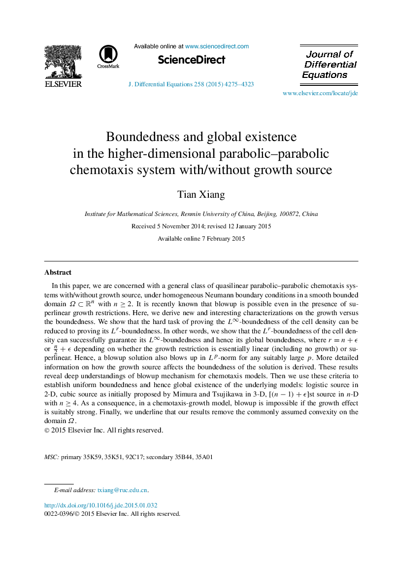 Boundedness and global existence in the higher-dimensional parabolic-parabolic chemotaxis system with/without growth source