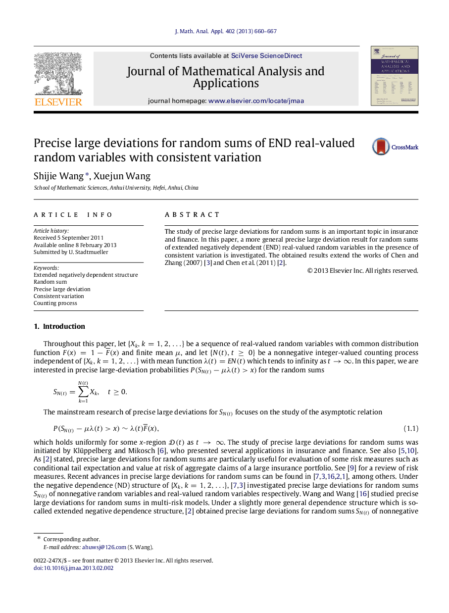 Precise large deviations for random sums of END real-valued random variables with consistent variation