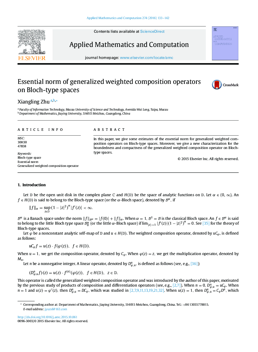 Essential norm of generalized weighted composition operators on Bloch-type spaces