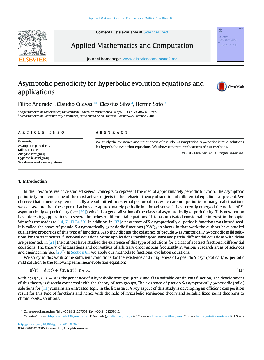 Asymptotic periodicity for hyperbolic evolution equations and applications