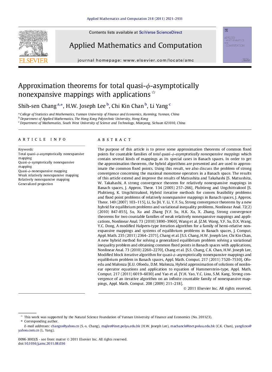 Approximation theorems for total quasi-Ï-asymptotically nonexpansive mappings with applications