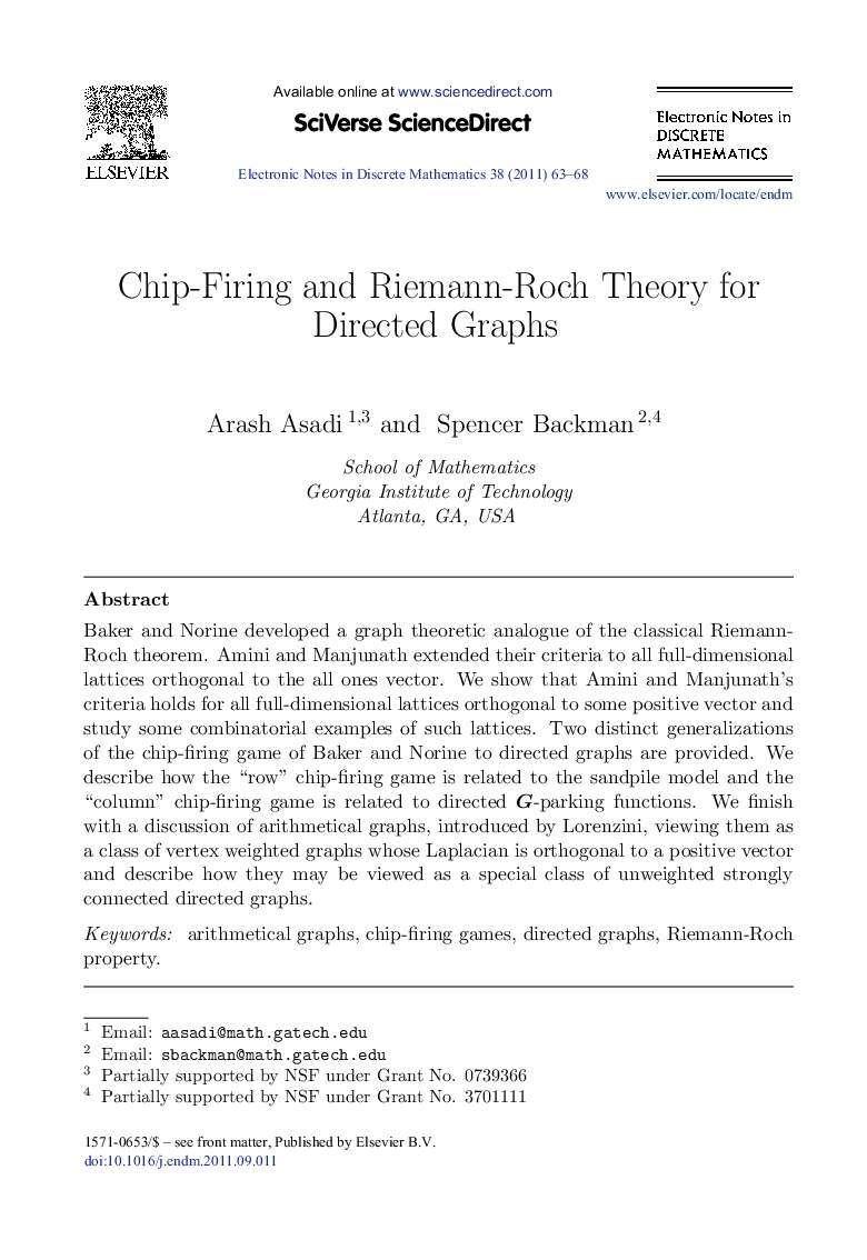 Chip-Firing and Riemann-Roch Theory for Directed Graphs