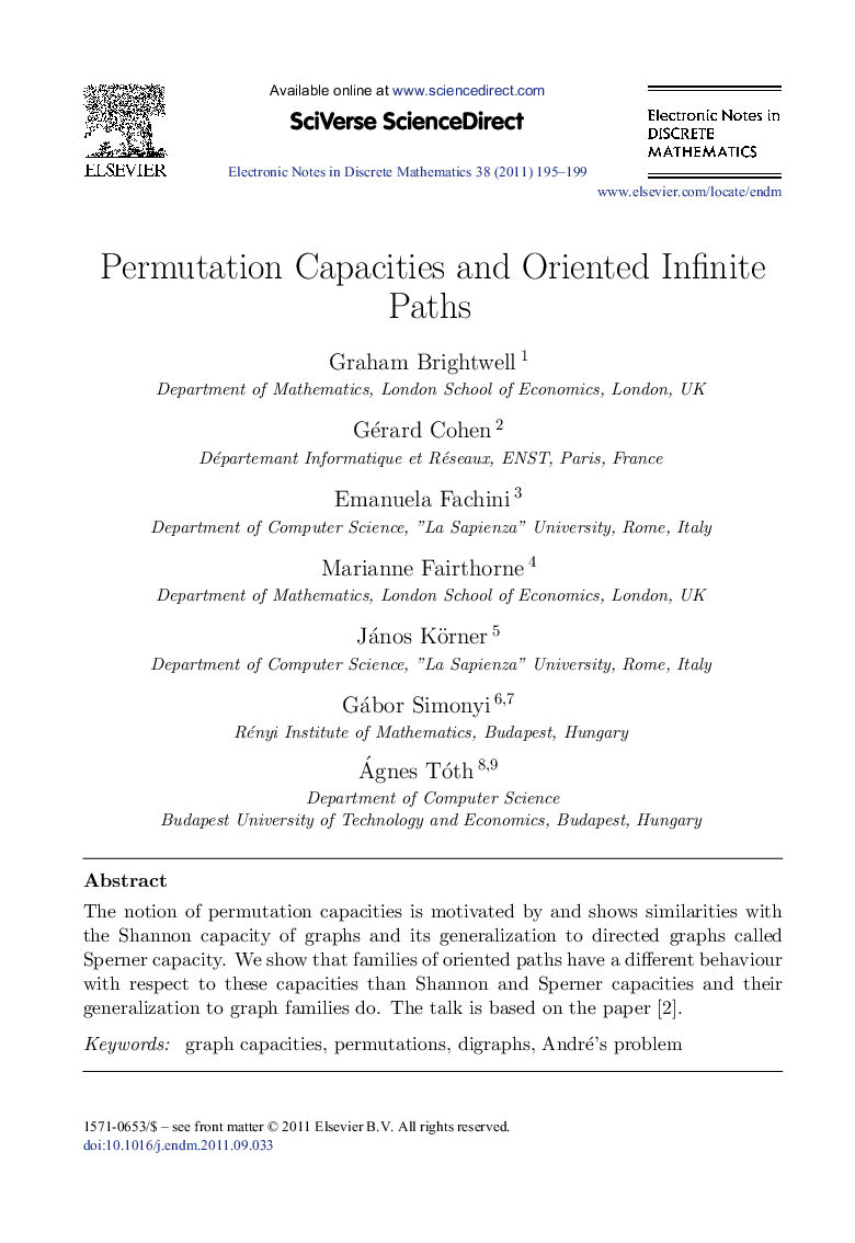 Permutation Capacities and Oriented Infinite Paths