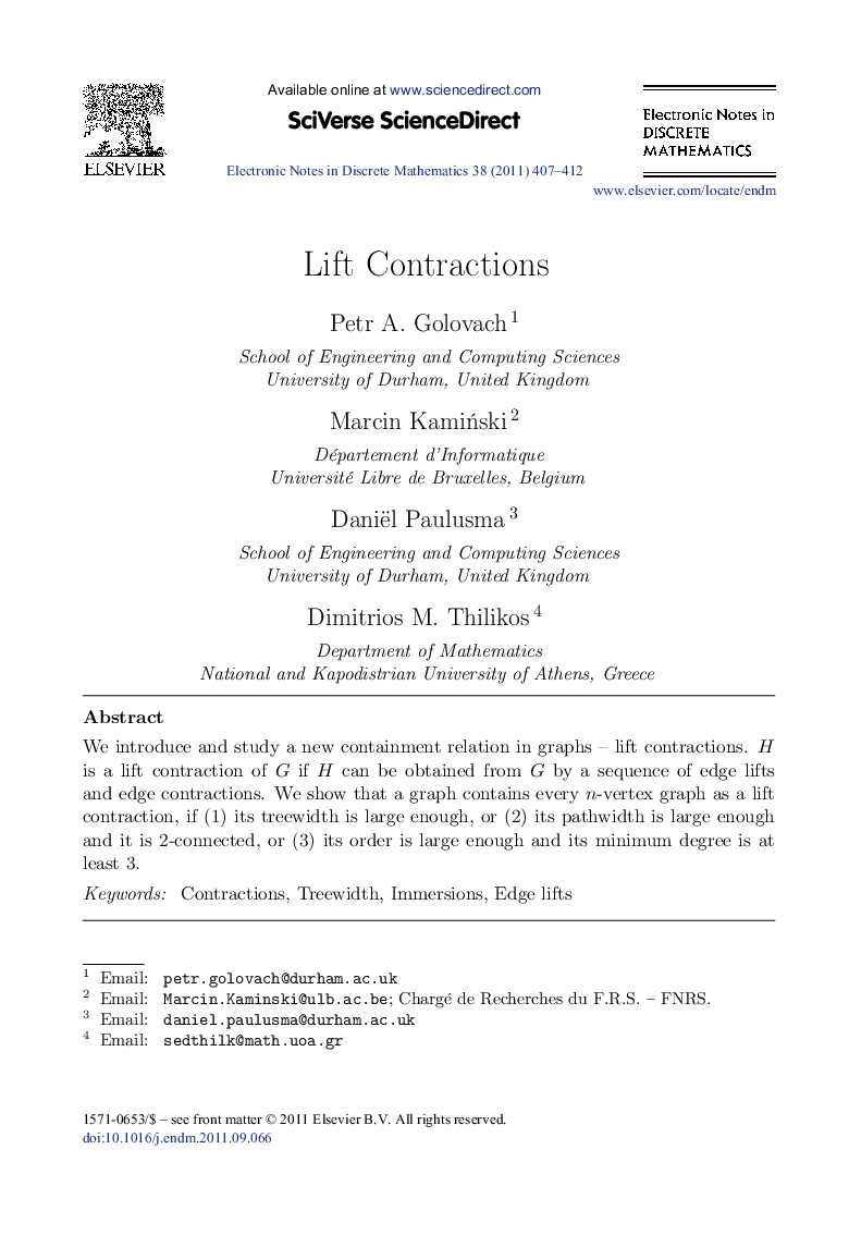 Lift Contractions