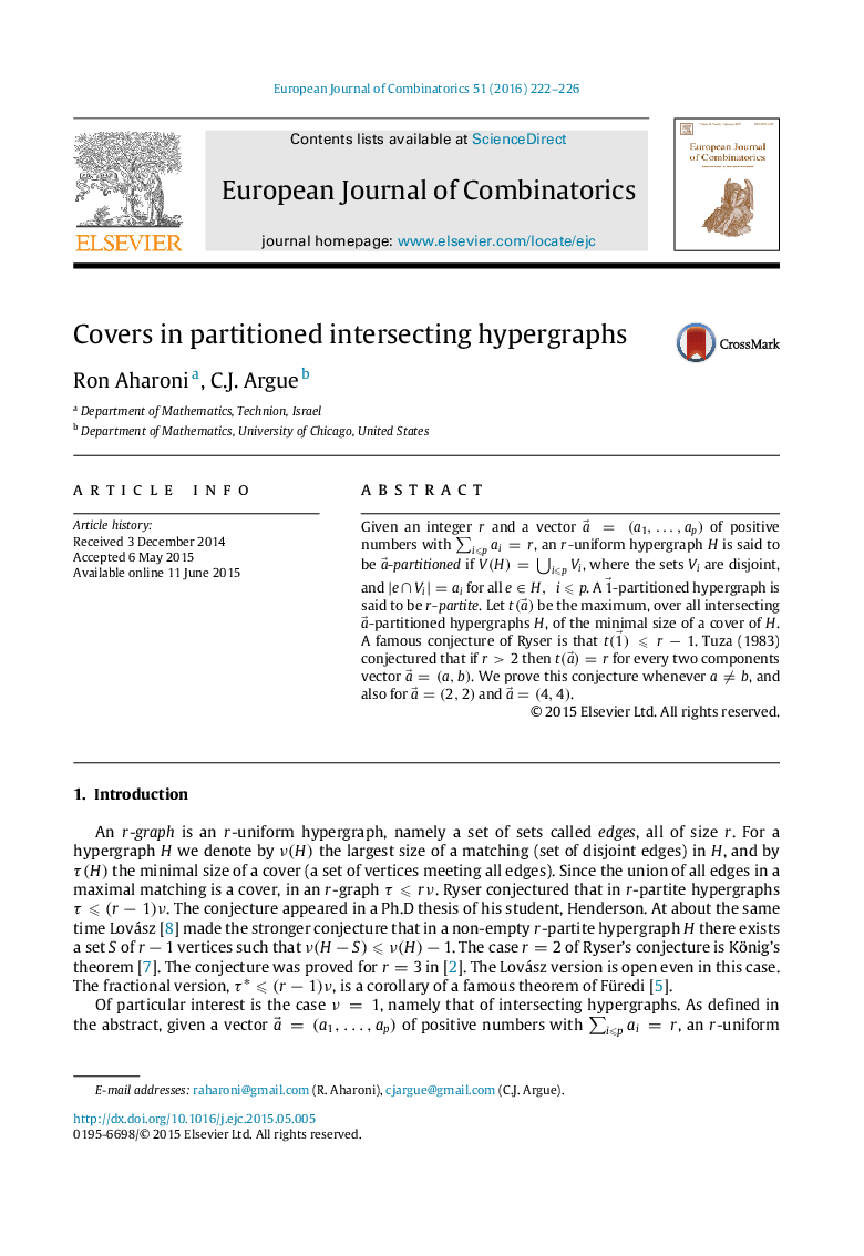 Covers in partitioned intersecting hypergraphs