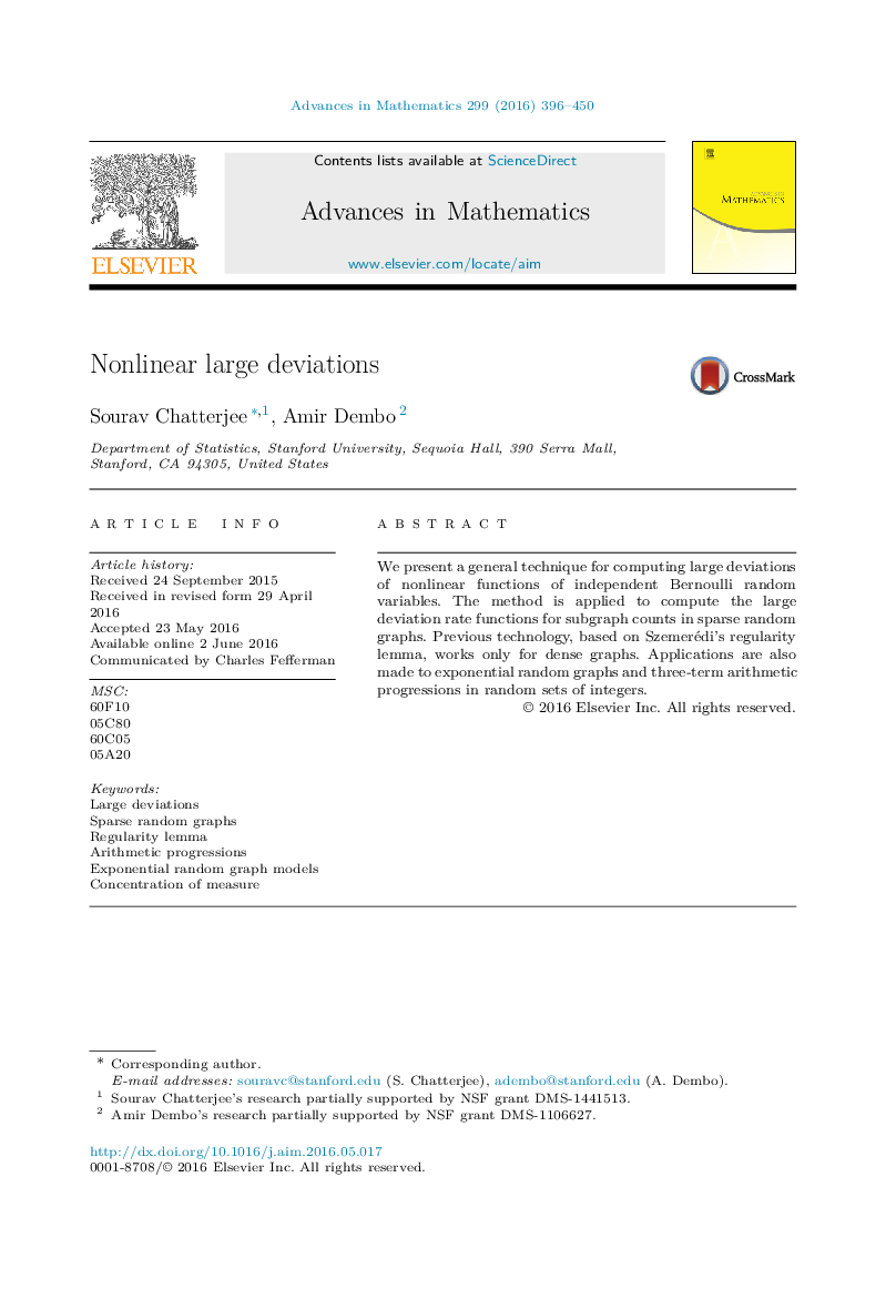 Nonlinear large deviations