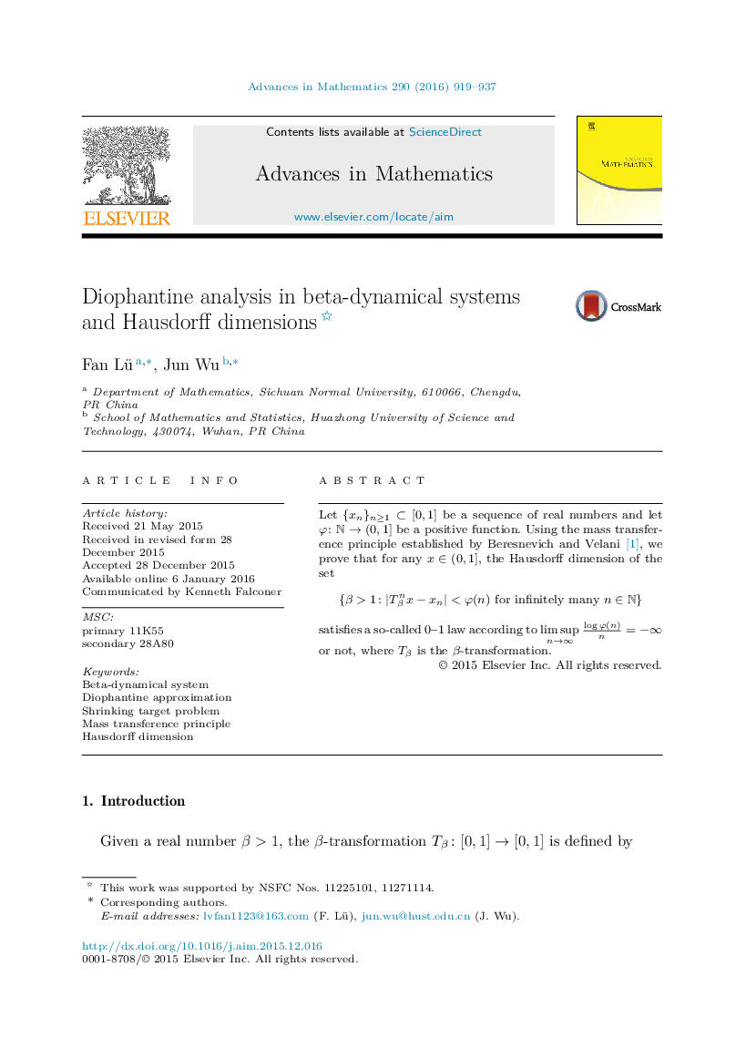 Diophantine analysis in beta-dynamical systems and Hausdorff dimensions