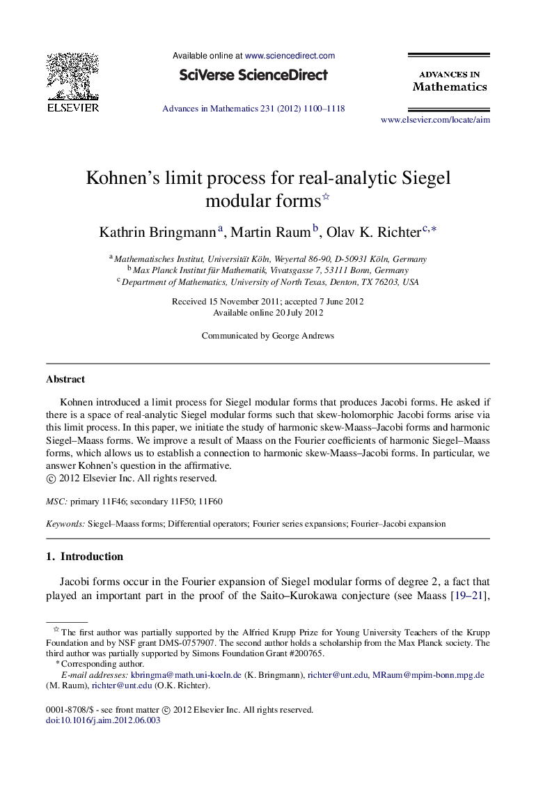 Kohnen's limit process for real-analytic Siegel modular forms