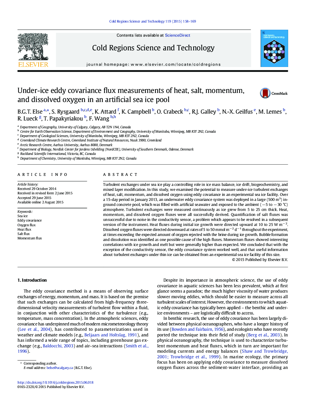 Under-ice eddy covariance flux measurements of heat, salt, momentum, and dissolved oxygen in an artificial sea ice pool