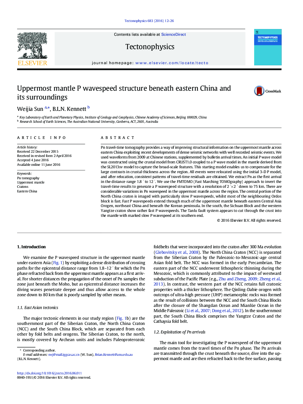 Uppermost mantle P wavespeed structure beneath eastern China and its surroundings