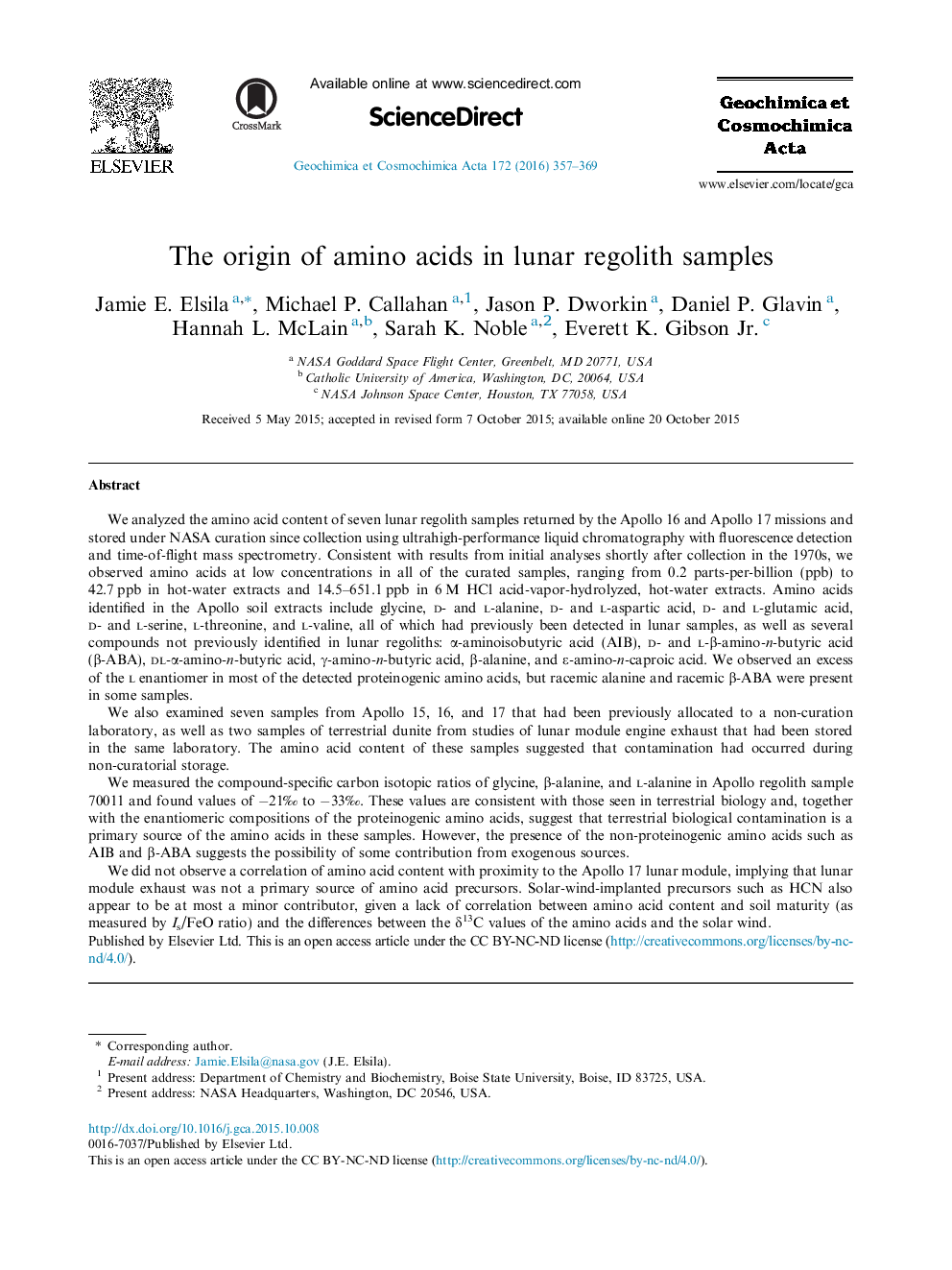 The origin of amino acids in lunar regolith samples