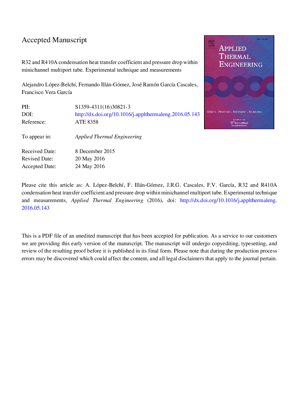 R32 and R410A condensation heat transfer coefficient and pressure drop within minichannel multiport tube. Experimental technique and measurements