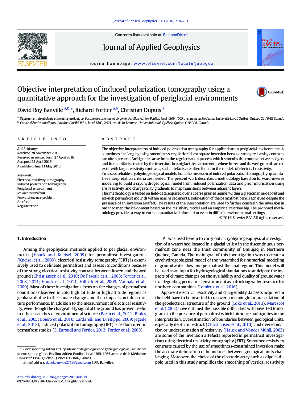 Objective interpretation of induced polarization tomography using a quantitative approach for the investigation of periglacial environments