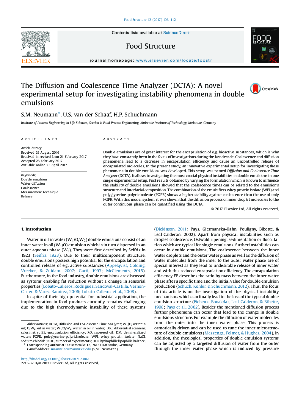 The Diffusion and Coalescence Time Analyzer (DCTA): A novel experimental setup for investigating instability phenomena in double emulsions