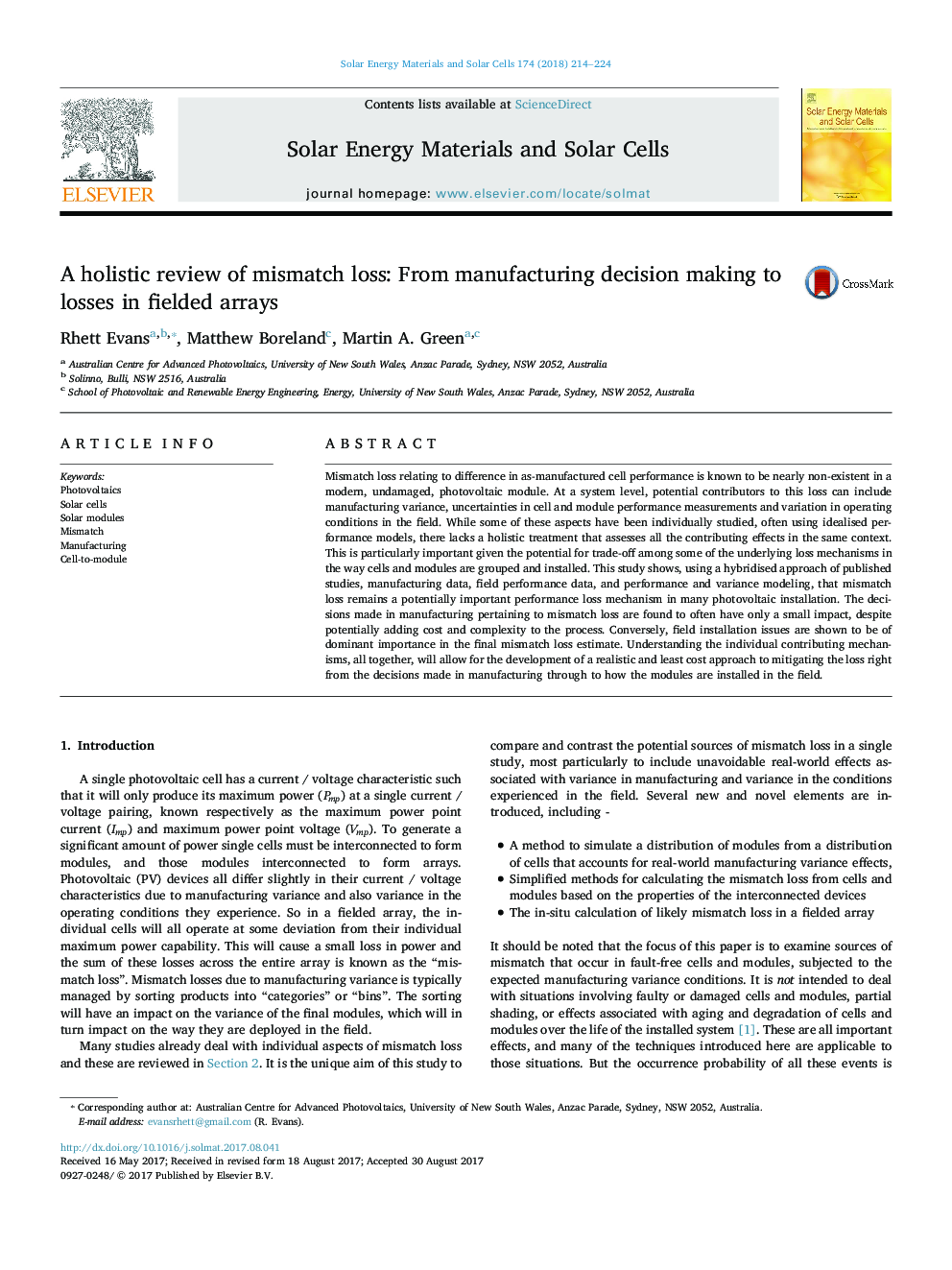 A holistic review of mismatch loss: From manufacturing decision making to losses in fielded arrays