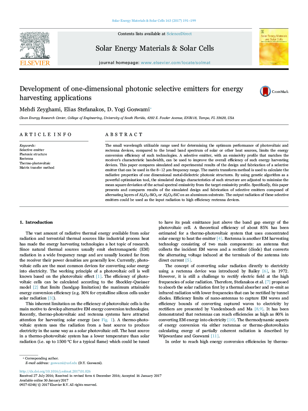 Development of one-dimensional photonic selective emitters for energy harvesting applications