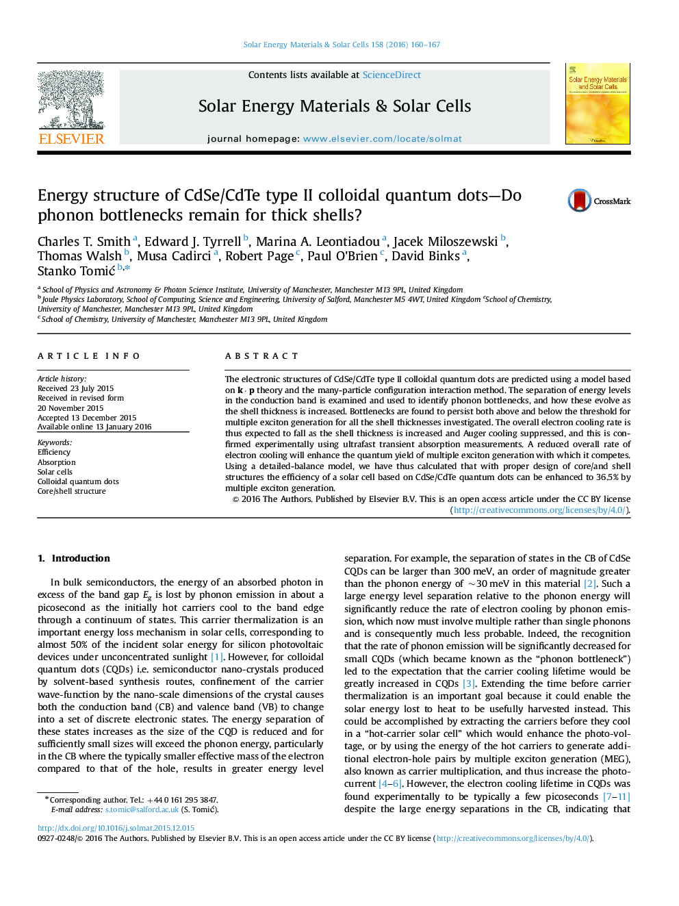 Energy structure of CdSe/CdTe type II colloidal quantum dots-Do phonon bottlenecks remain for thick shells?