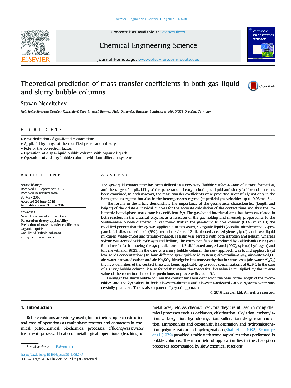 Theoretical prediction of mass transfer coefficients in both gas-liquid and slurry bubble columns