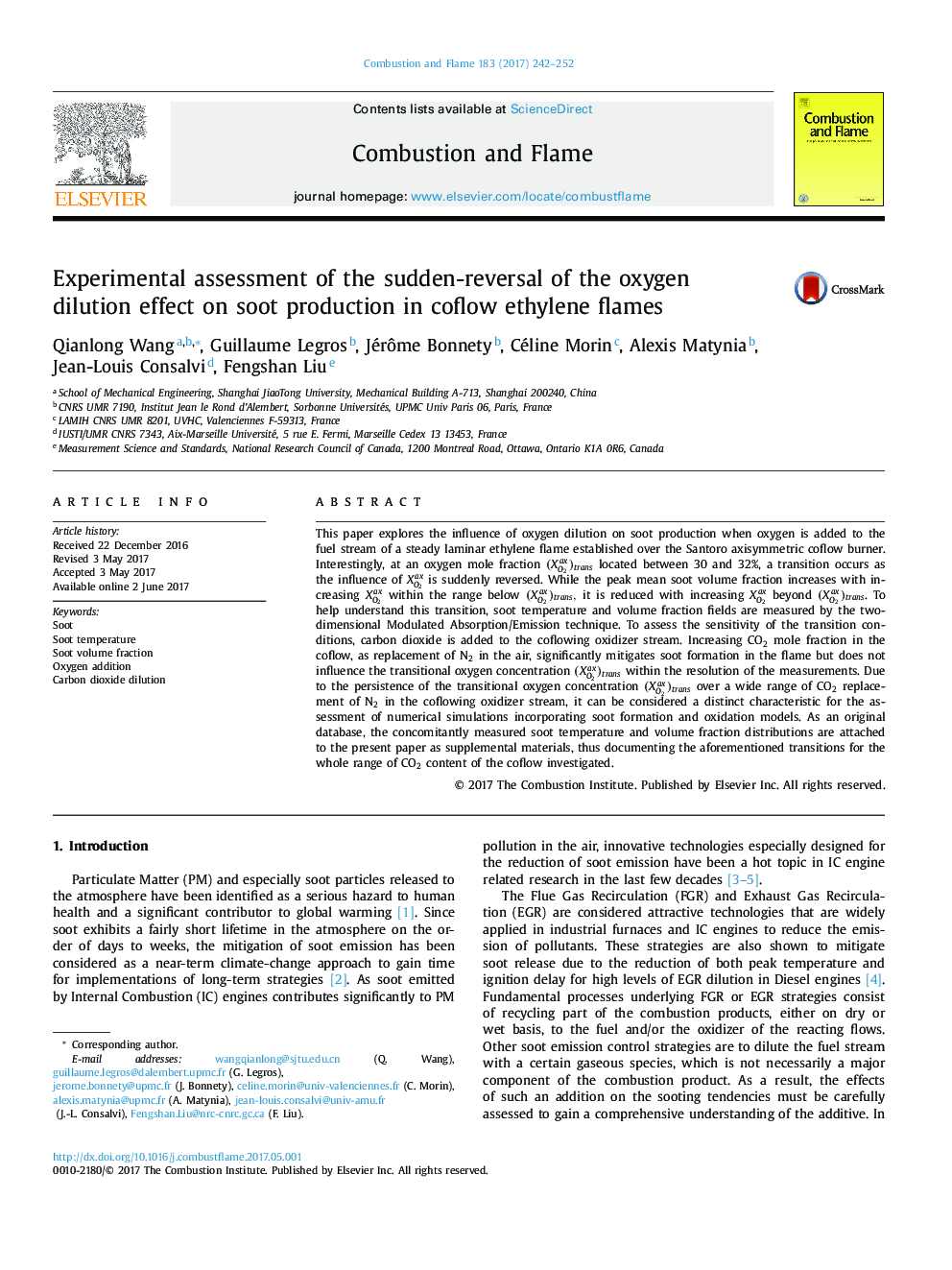 Experimental assessment of the sudden-reversal of the oxygen dilution effect on soot production in coflow ethylene flames