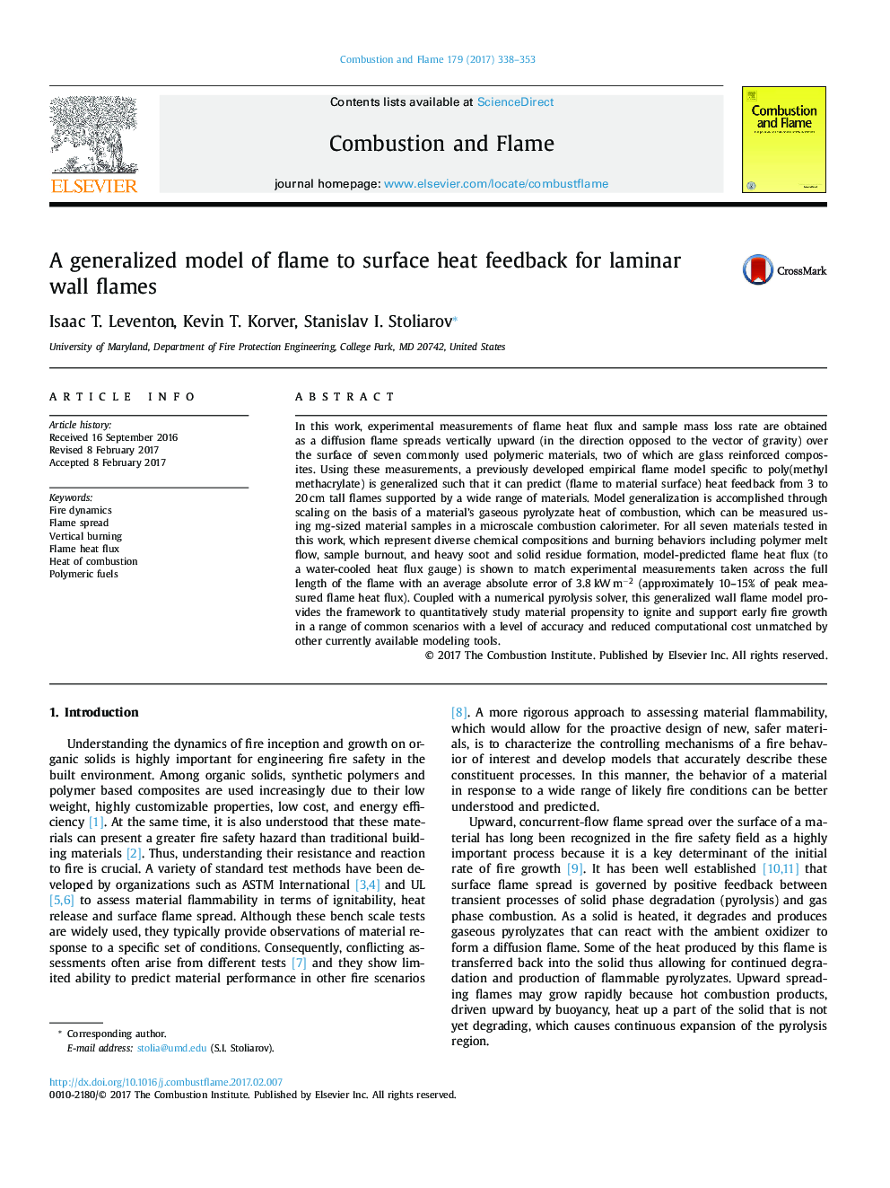 A generalized model of flame to surface heat feedback for laminar wall flames