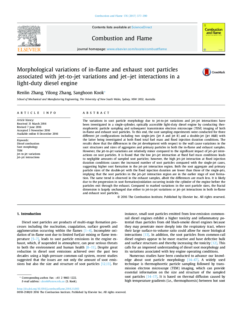 Morphological variations of in-flame and exhaust soot particles associated with jet-to-jet variations and jet-jet interactions in a light-duty diesel engine