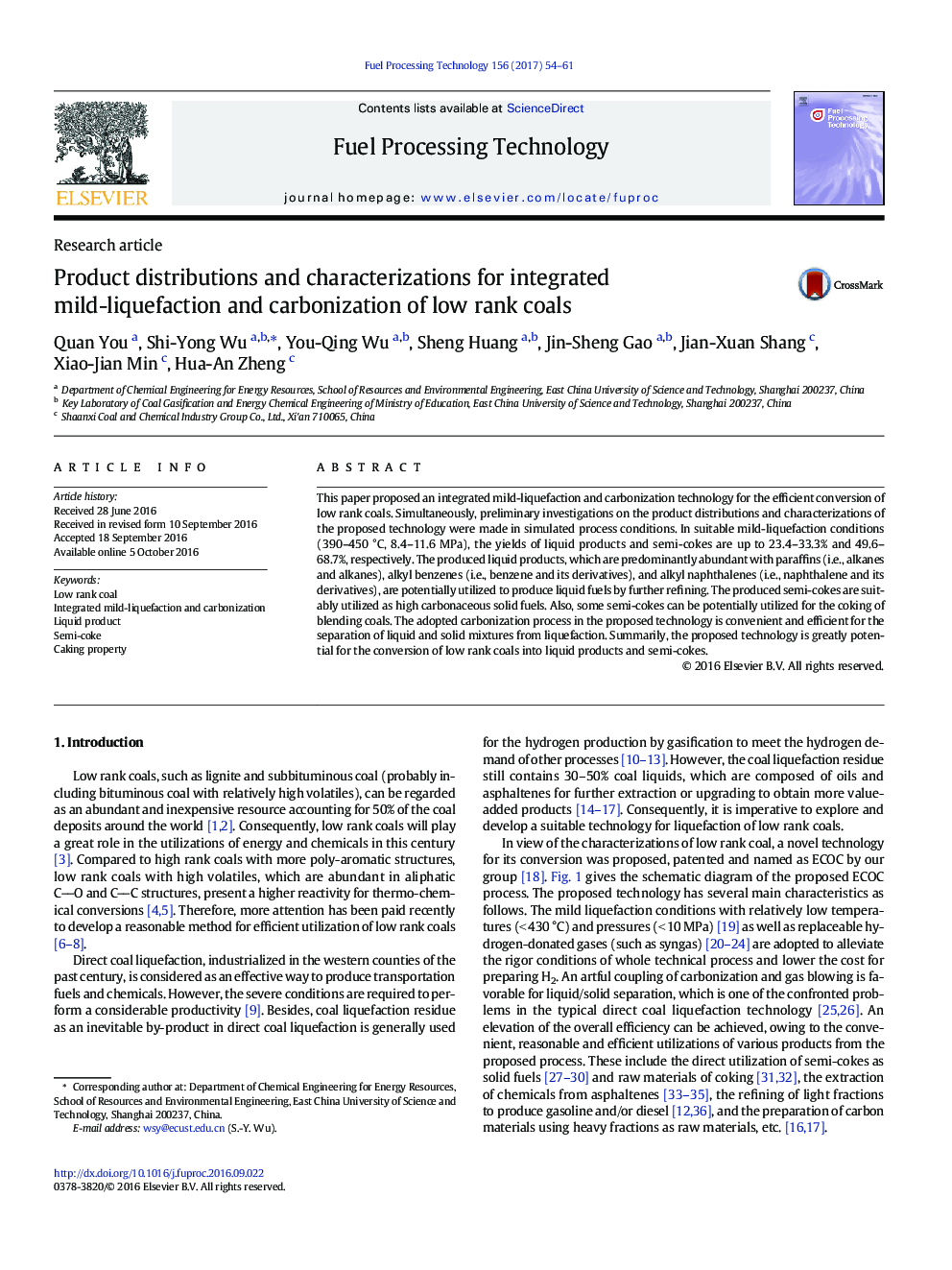 Product distributions and characterizations for integrated mild-liquefaction and carbonization of low rank coals