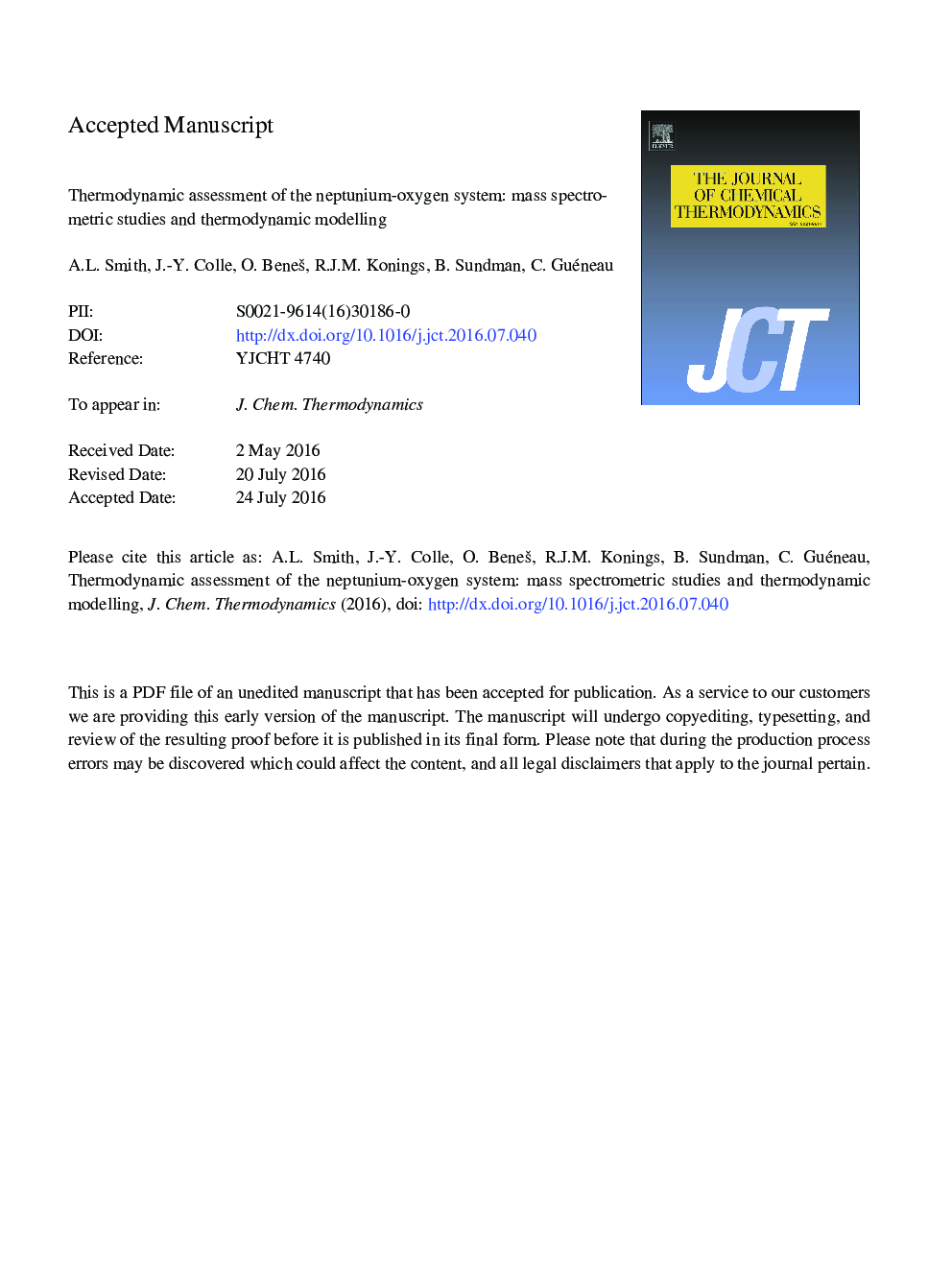 Thermodynamic assessment of the neptunium-oxygen system: Mass spectrometric studies and thermodynamic modelling